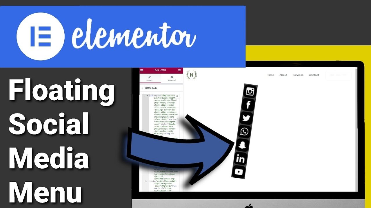 Add A Sticky Social Media Menu For Elementor And WordPress
