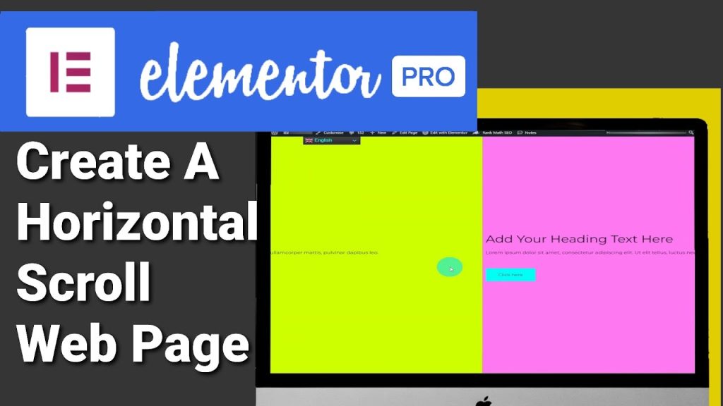 Create Horizontal Scroll Using Elementor Pro Beginners Tutorial 2022 