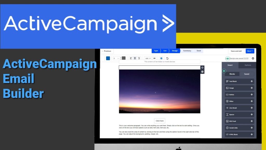 alt="ActiveCampaign Email Builder"